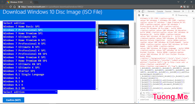 Hướng dẫn cách tải Windows 10, 8.1, 7 chính thức từ Microsoft