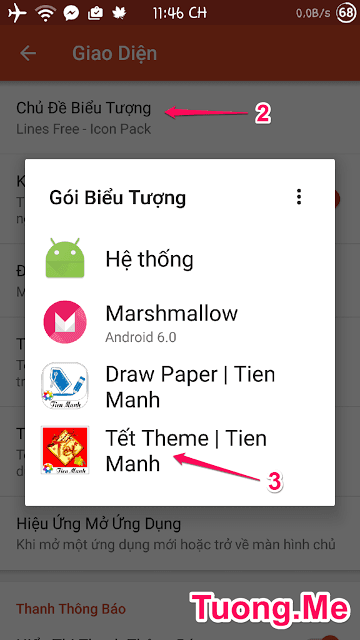 Trang trí tết cho điện thoại Android với bộ theme, icon Tết tuyệt đẹp