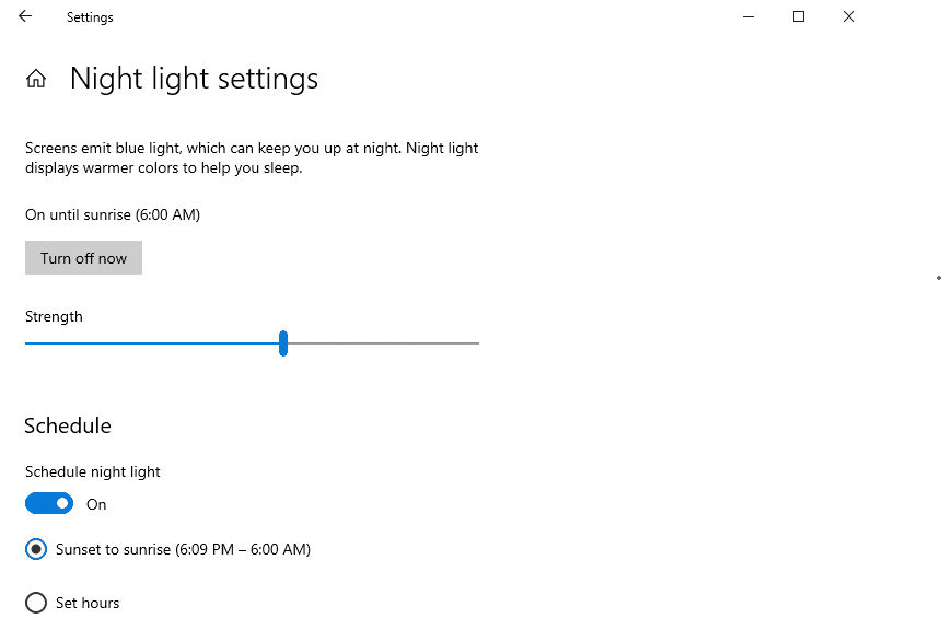 Cách bật chế độ ban đêm Night Light trên Windows 10 đơn giản