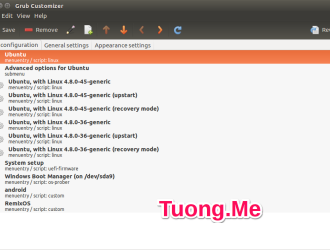 Cách chỉnh sửa Grub trên Ubuntu đơn giản với Grub customizer