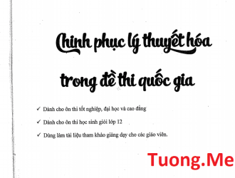 Chinh phục lý thuyết hóa trong đề thi Quốc Gia - Luyện thi đại học