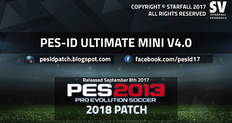 PES-ID Ultimate Patch 2013 Mini 4.0 - Patch PES 2013 mới nhất 2017
