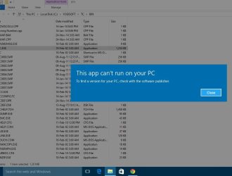 Hướng dẫn fix lỗi This app can’t run on your PC trên Windows 10