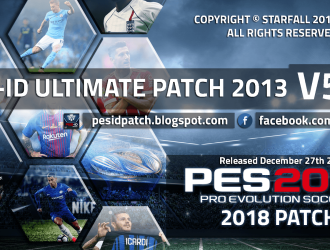 [Fshare] PES-ID Ultimate Patch 2013 v5.0 – Patch PES 2013 mới nhất 2018