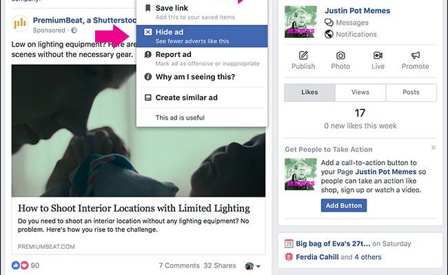 Hướng dẫn cách chặn quảng cáo trên Facebook đơn giản