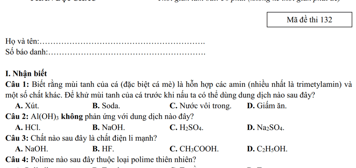 Giải chi tiết đề thi thử môn Hóa 2018 THPT chuyên Phan Bội Châu lần 1