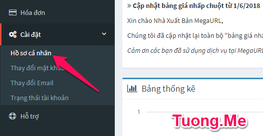 MegaURL - Trang web rút gọn link kiếm tiền Việt Nam
