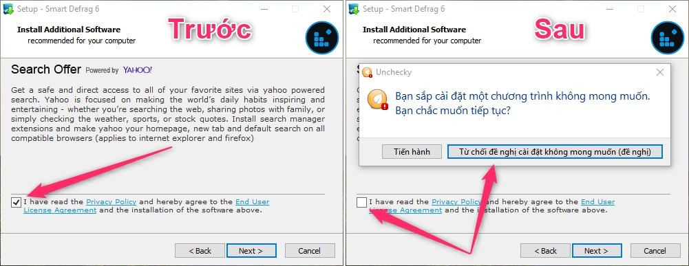 Cách chặn phần mềm rác được tặng kèm khi cài đặt ứng dụng trên Windows