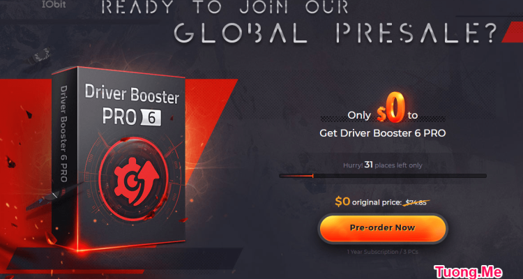 Miễn phí key bản quyền phần mềm Driver Booster 6 PRO mới nhất