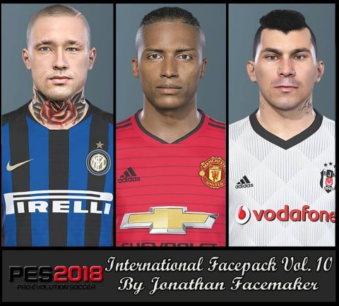 Tổng hợp Facepack cho PES 2018 của Jonathan Facemaker - Face PES 2018