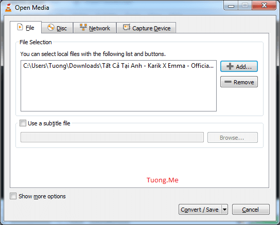 Hướng dẫn chuyển video sang mp3 bằng phần mềm VLC media player