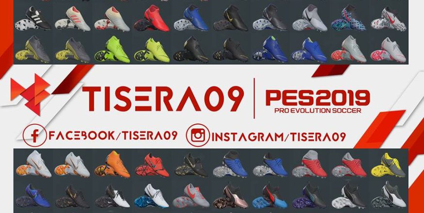 PES 2019 Bootpack v3 by Tisera09 - Cập nhật giày cho PES 2019