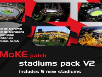 PES 2017 SmokePatch17 Stadiums Pack - Cập nhật sân vận động PES 2017