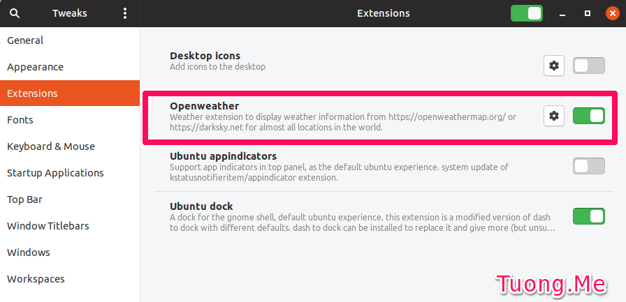 Cách cài đặt GNOME Shell Extensions trên Ubuntu