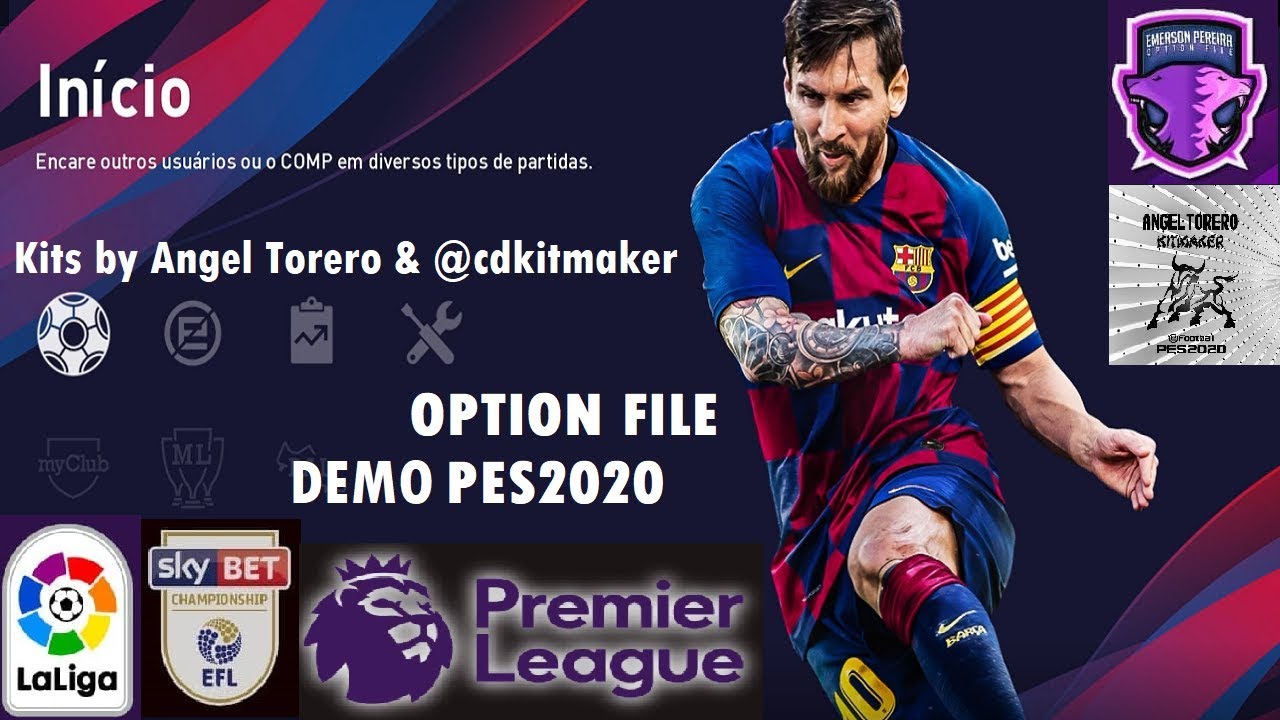 Option File PES 2020 Demo cho PS4 cập nhật mùa giải 2019/2020 mới nhất