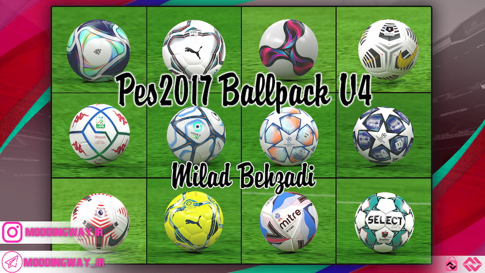 PES 2017 Ballpack Season 2020-2021 V4 mới nhất (50 Balls)
