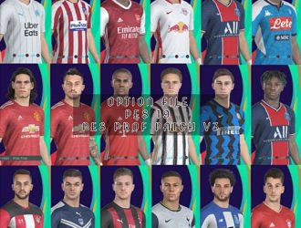 Option File cập nhật chuyển nhượng PES 2019 Professionals Patch