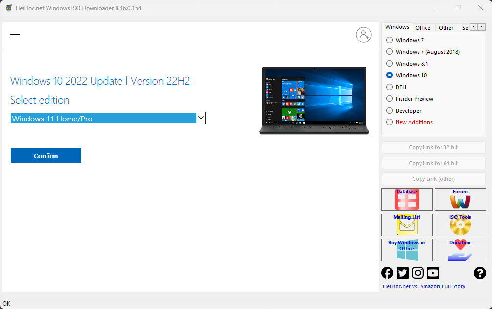 Tải Win 11 mới nhất bằng Windows ISO Download Tool