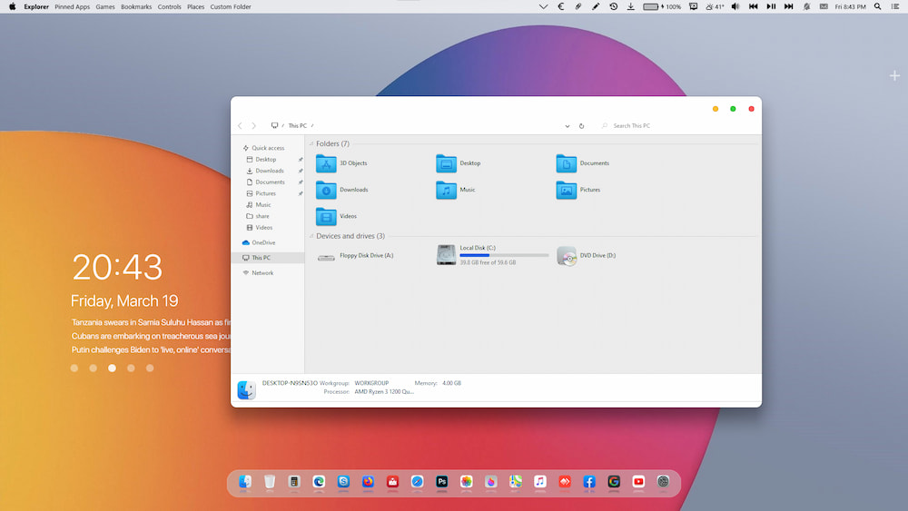 Làm đẹp Win 10 với giao diện Mac OS Big Sur mới nhất