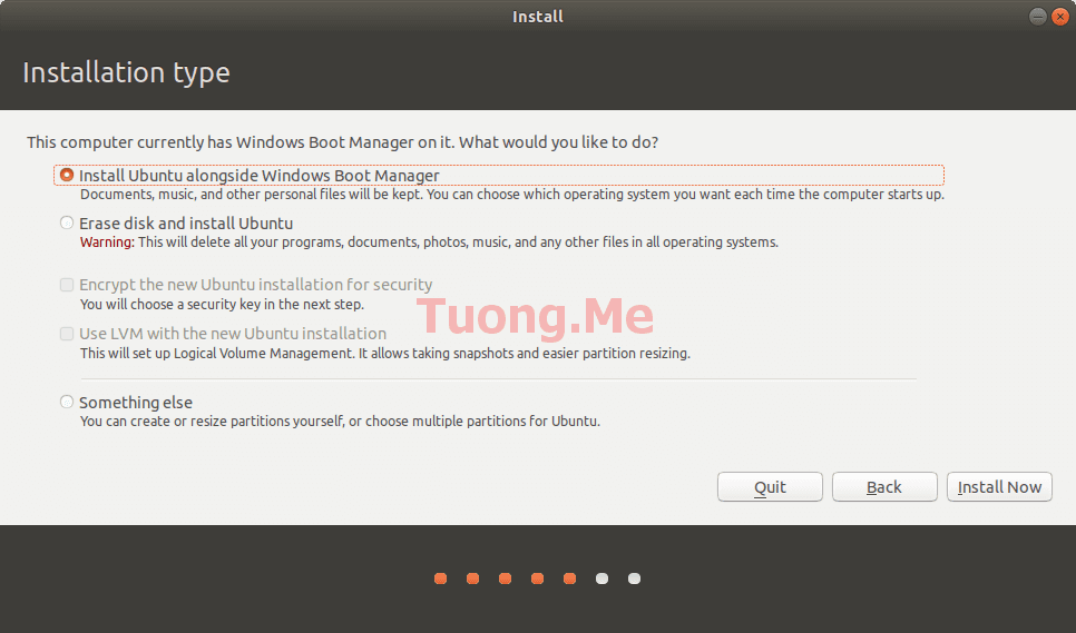 Cài đặt Ubuntu song song với Windows 11