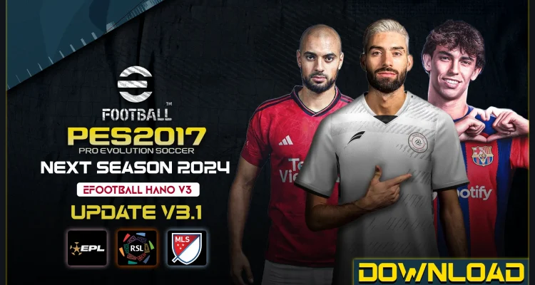 PES 2017 eFootball HANO 2022 V2 OPTION FILE 2023 V1