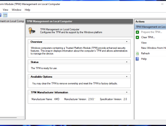 Số hiệu trong phần Specification Version chính là phiên bản TPM trên áy tính của bạn