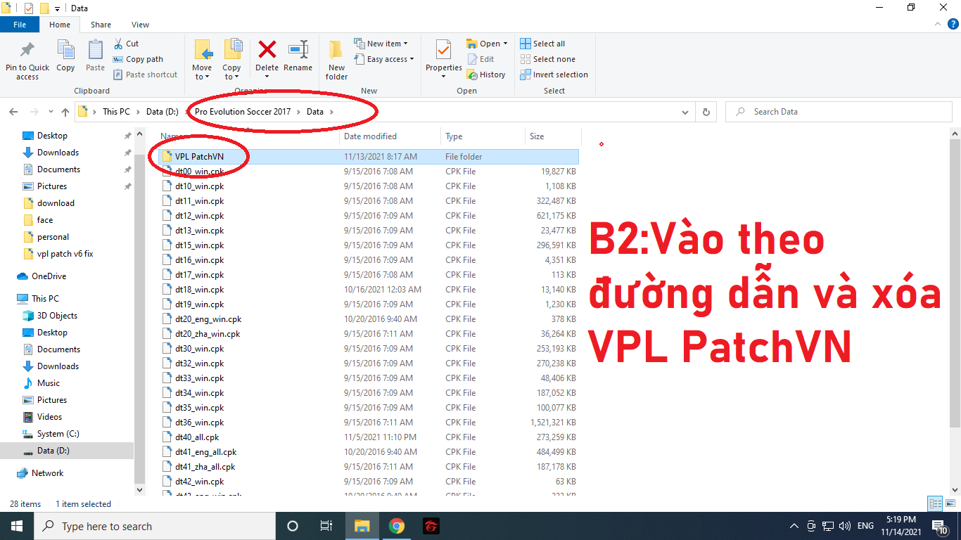 Cài Big Update VPL PATCH V6