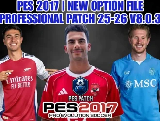 Option File cập nhật chuyển nhượng PES 2017 Professionals Patch (12/06/2025)