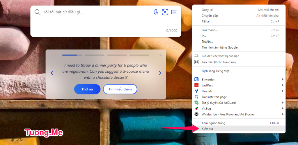 Cách sử dụng Bing AI Chatbot trên Chrome
