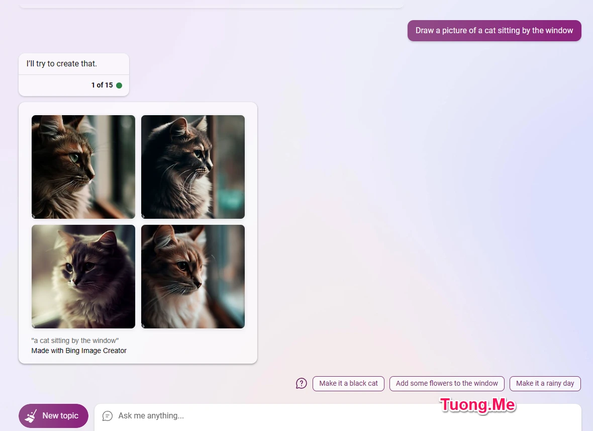 Cách vẽ tranh AI bằng Bing Image Creator