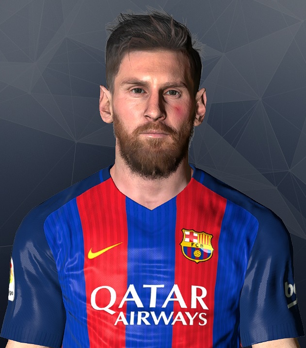 Tổng hợp face Lionel Messi (Barcelona) đẹp nhất cho PES 2017