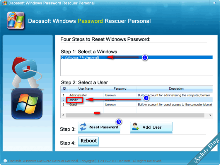 Cách phá password Windows, reset mật khẩu Win 10, 7, 8.1 mới nhất