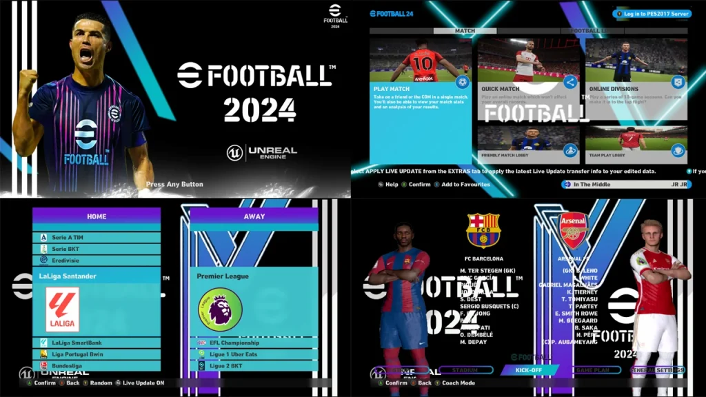 Cập nhật PES 2017 Smoke Patch mùa giải 2023-2024