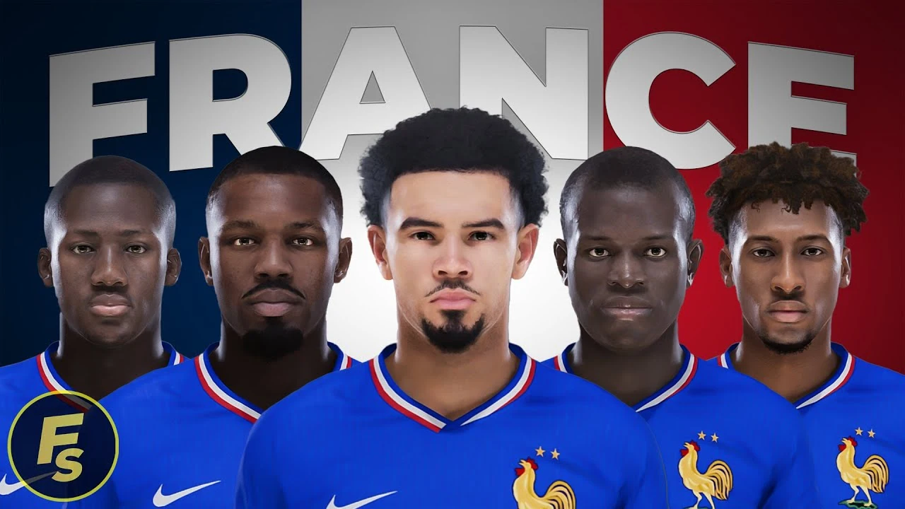 PES 2021 France Facepack EURO 2024 - Face đội tuyển Pháp PES 2021