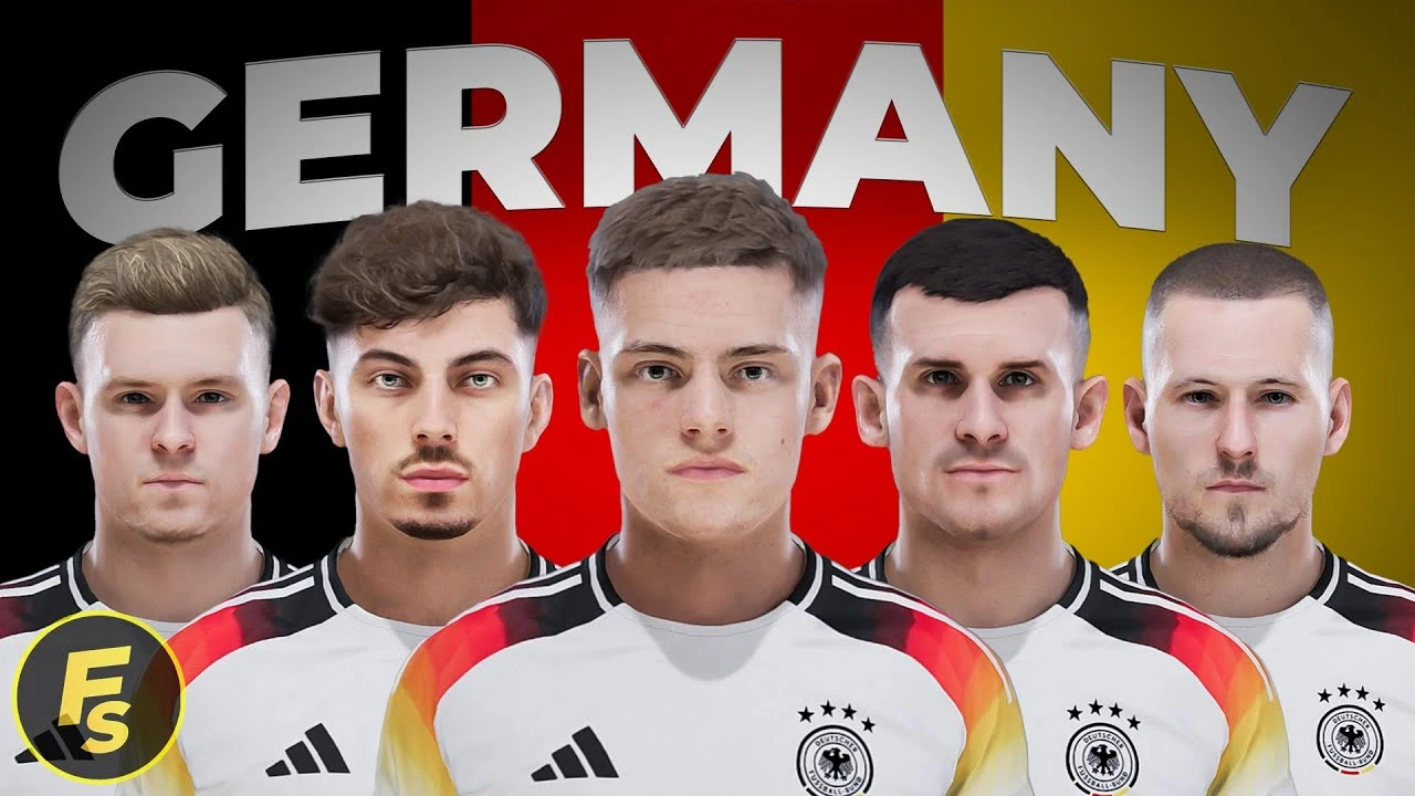 PES 2021 Germany Faces EURO 2024 - Face đội tuyển Đức PES 2021