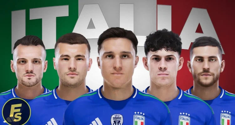 PES 2021 Italy Facepack EURO 2024 - Face đội tuyển Ý PES 2021