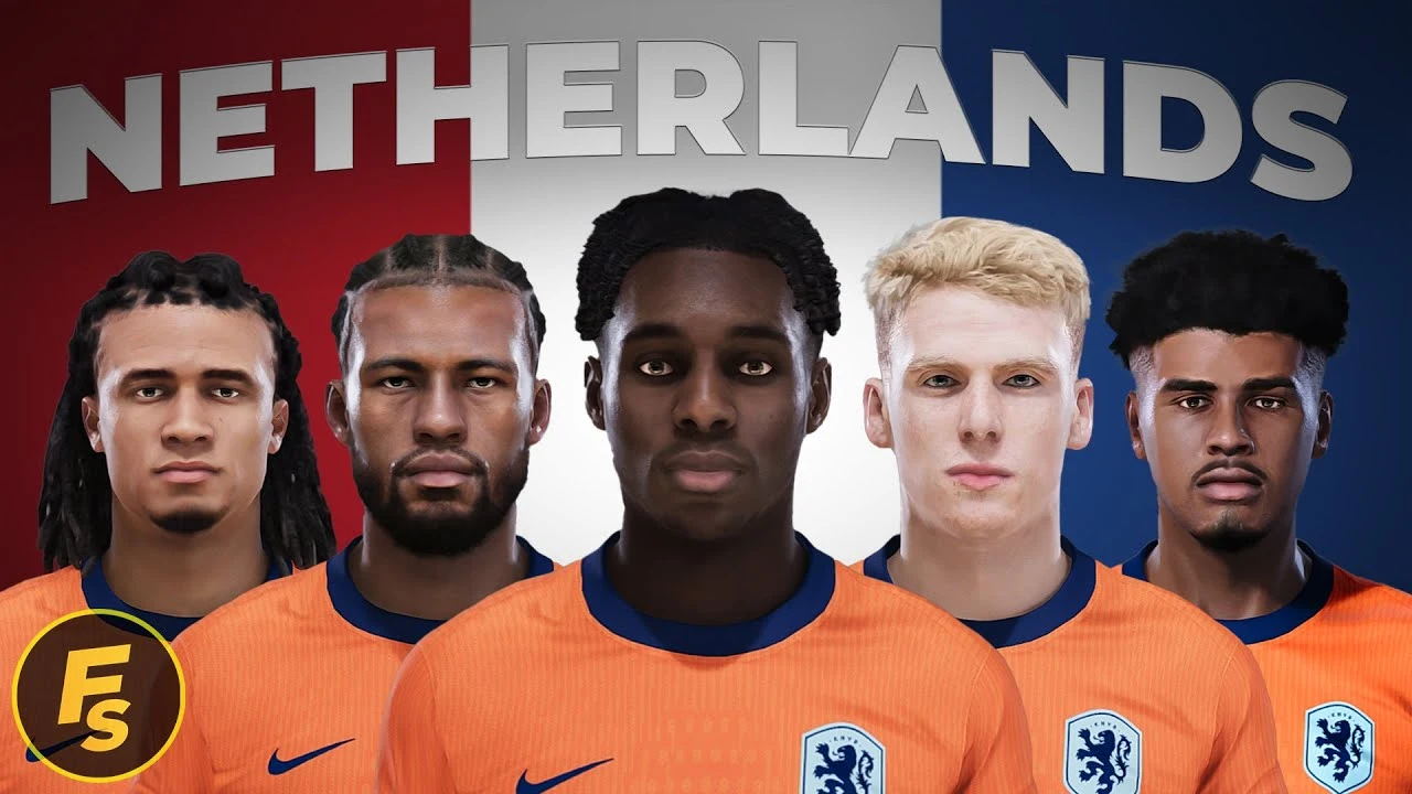 PES 2021 Netherlands Facepack EURO 2024 - Face Hà Lan PES 2021