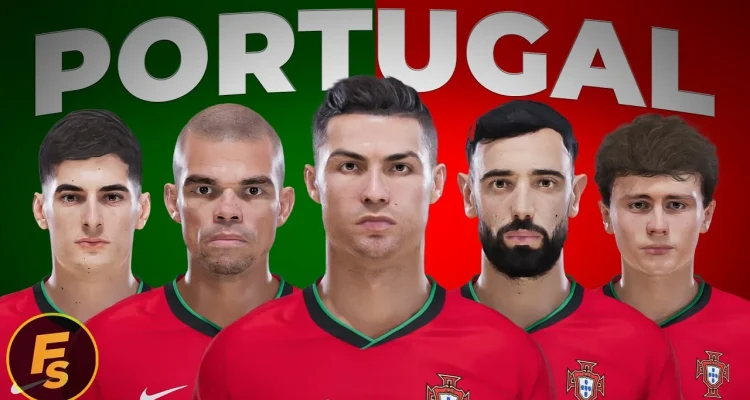 PES 2021 Portugal Facepack EURO 2024 - Face Bồ Đào Nha PES 2021