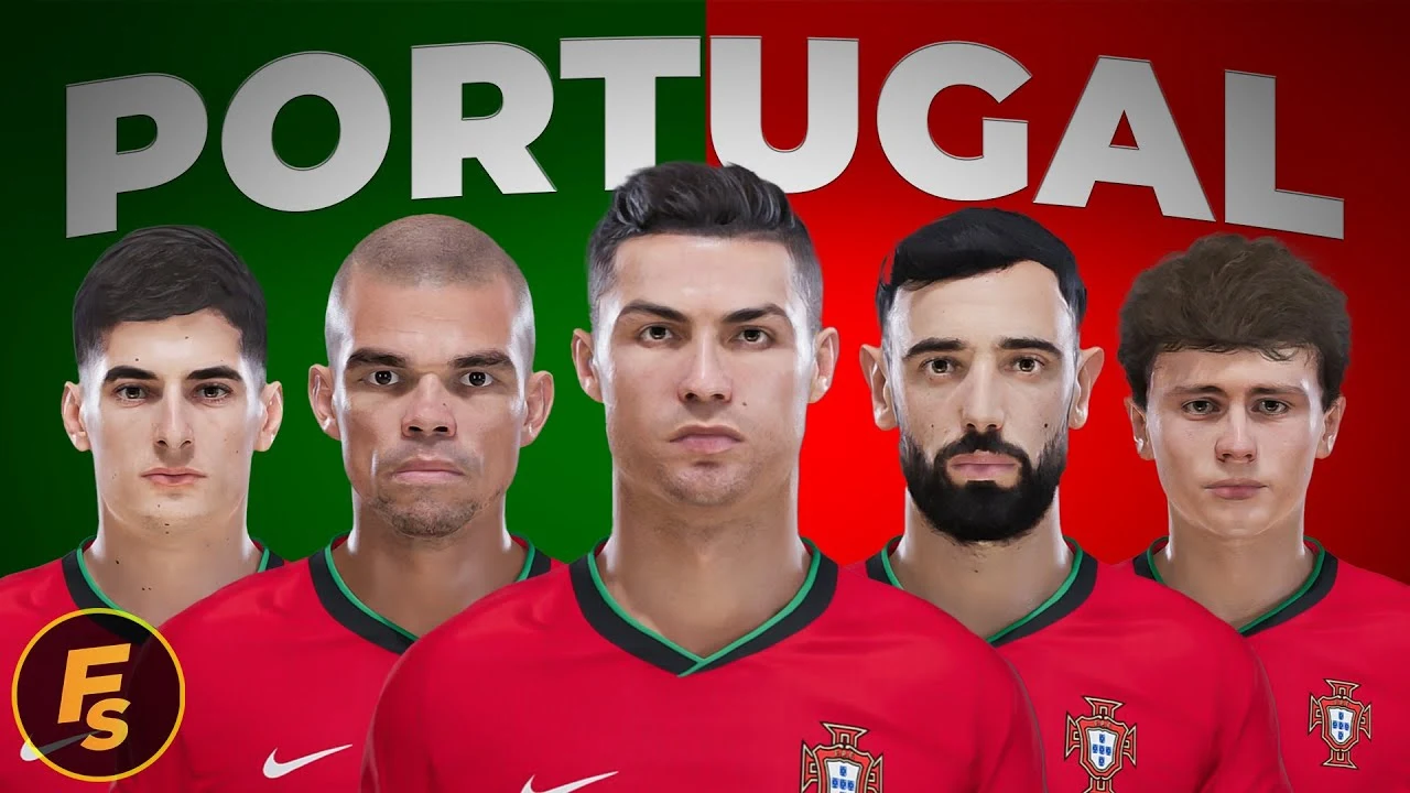 PES 2021 Portugal Facepack EURO 2024 - Face Bồ Đào Nha PES 2021