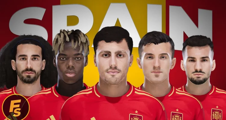 PES 2021 Spain Facepack EURO 2024 - Face Tây Ban Nha PES 2021