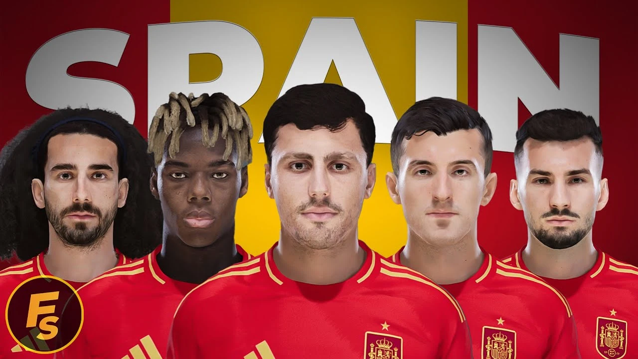 PES 2021 Spain Facepack EURO 2024 - Face Tây Ban Nha PES 2021