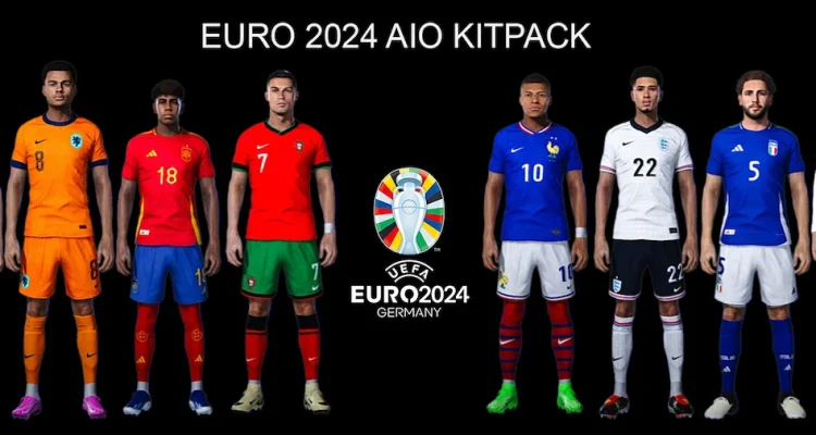 UEFA Euro 2024 AIO KitPack cho PES 2021 by DN7 Kits