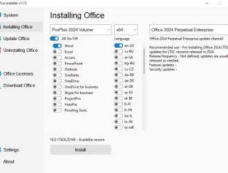 Office Installer by Ratiborus v1.15 - Tải và cài đặt Office miễn phí