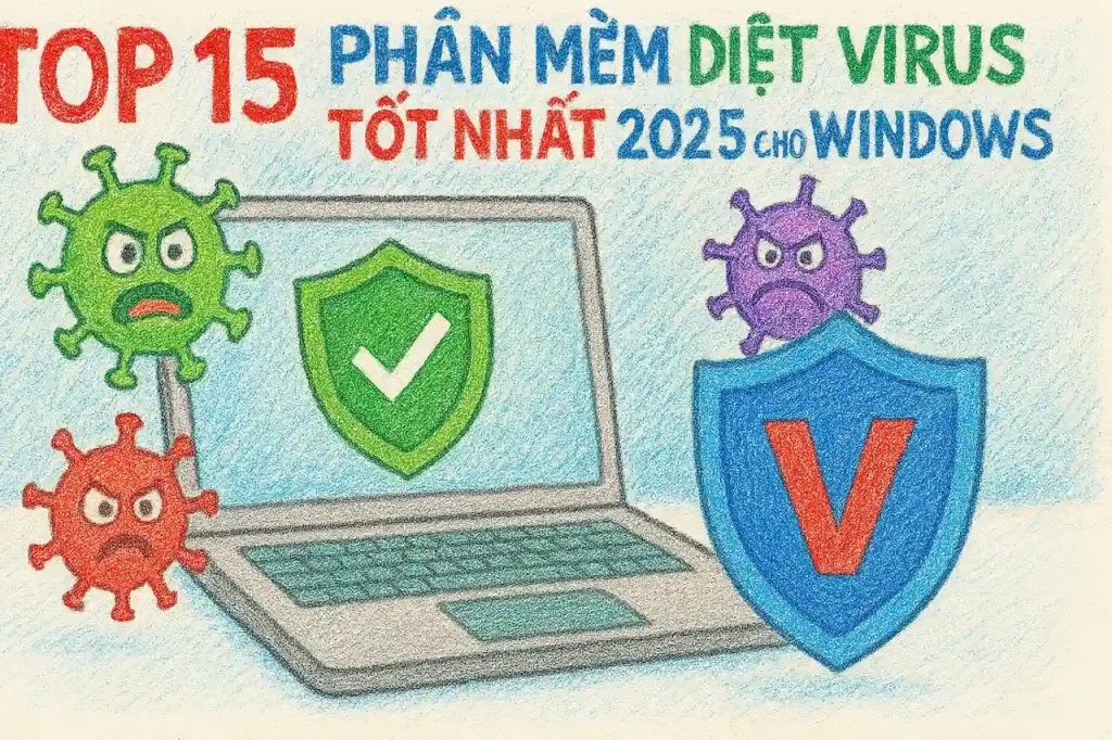 Top 15 phần mềm diệt virus tốt nhất 2025 cho Windows (cập nhật AV-TEST)