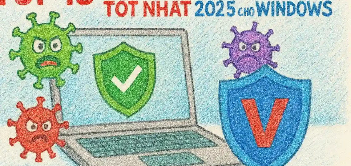 Top 15 phần mềm diệt virus tốt nhất 2025 cho Windows (cập nhật AV-TEST)