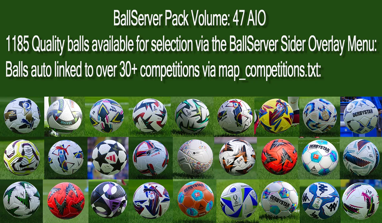 PES 2021 BallServer Pack v47 AIO - Update 2024-2025