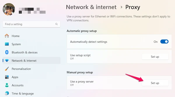 Cách fake IP bằng Proxy trên Win 11