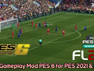 Download New Gameplay Mod PES 6 for PES 2021 & Football Life 2025 miễn phí