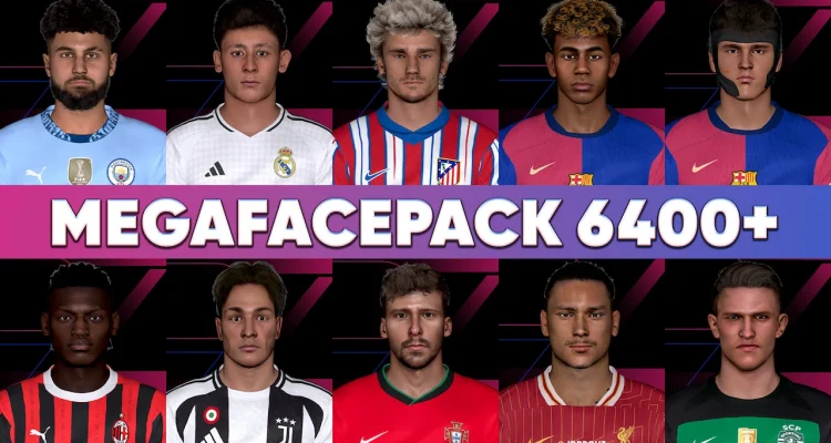 PES 2017 MegaFacepack Update mùa giải 2024/25