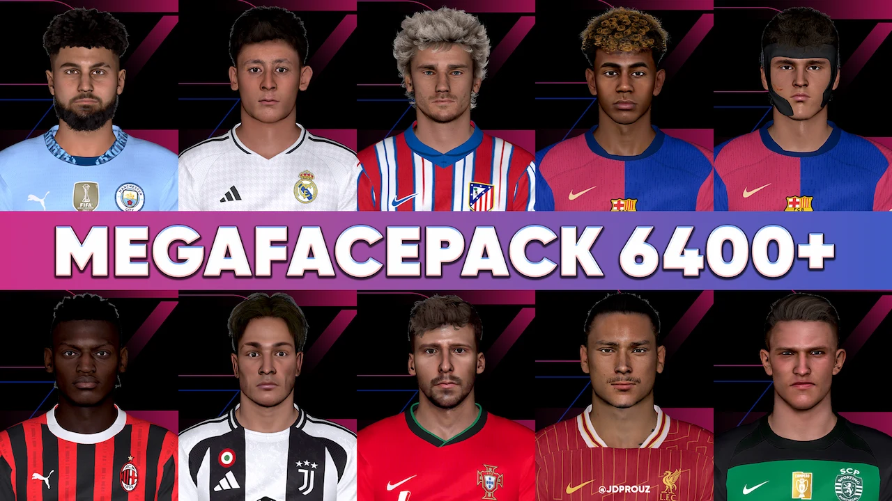 PES 2017 MegaFacepack Update mùa giải 2024/25